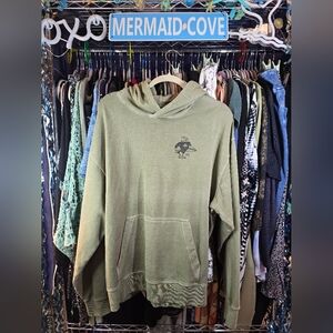 #0217 NWOT Men's MEDIUM+ AMERICAN EAGLE Olive Hoodie 27-29"Chest 28"Long Pocket